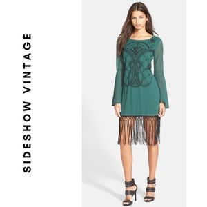 Green Fringe Dress - 1920s style (NWT)